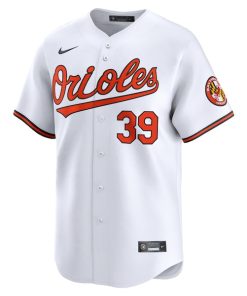 Alternative view of Corbin Burnes Baltimore Orioles Nike Home Limited Player Jersey - White