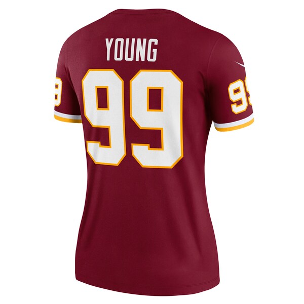 Chase Young Washington Football Team Nike Women's Legend Jersey - Burgundy - Image 3