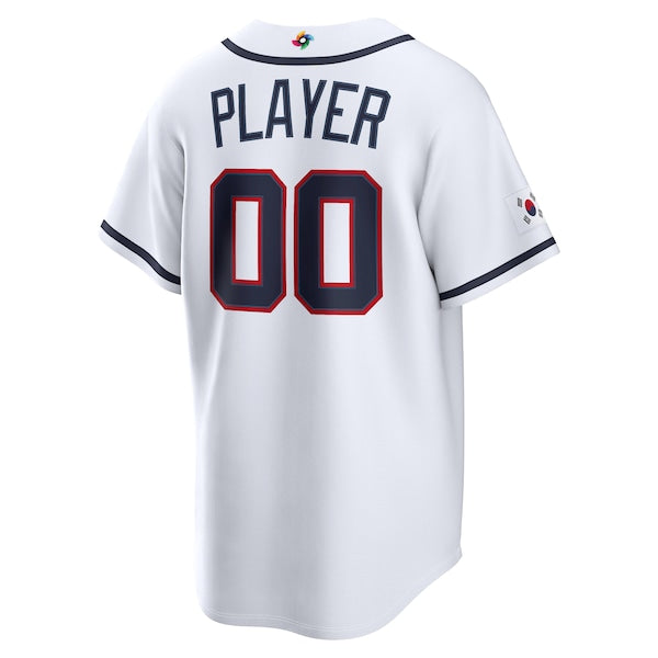 Korea Baseball Nike 2026 World Baseball Classic Home Pick-A-Player Jersey - White - Image 3