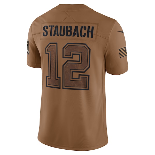 Roger Staubach Dallas Cowboys Nike 2023 Salute To Service Retired Player Limited Jersey - Brown - Image 3