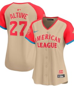 Jose Altuve American League Nike Women's 2024 MLB All-Star Game Limited Player Jersey - Cream