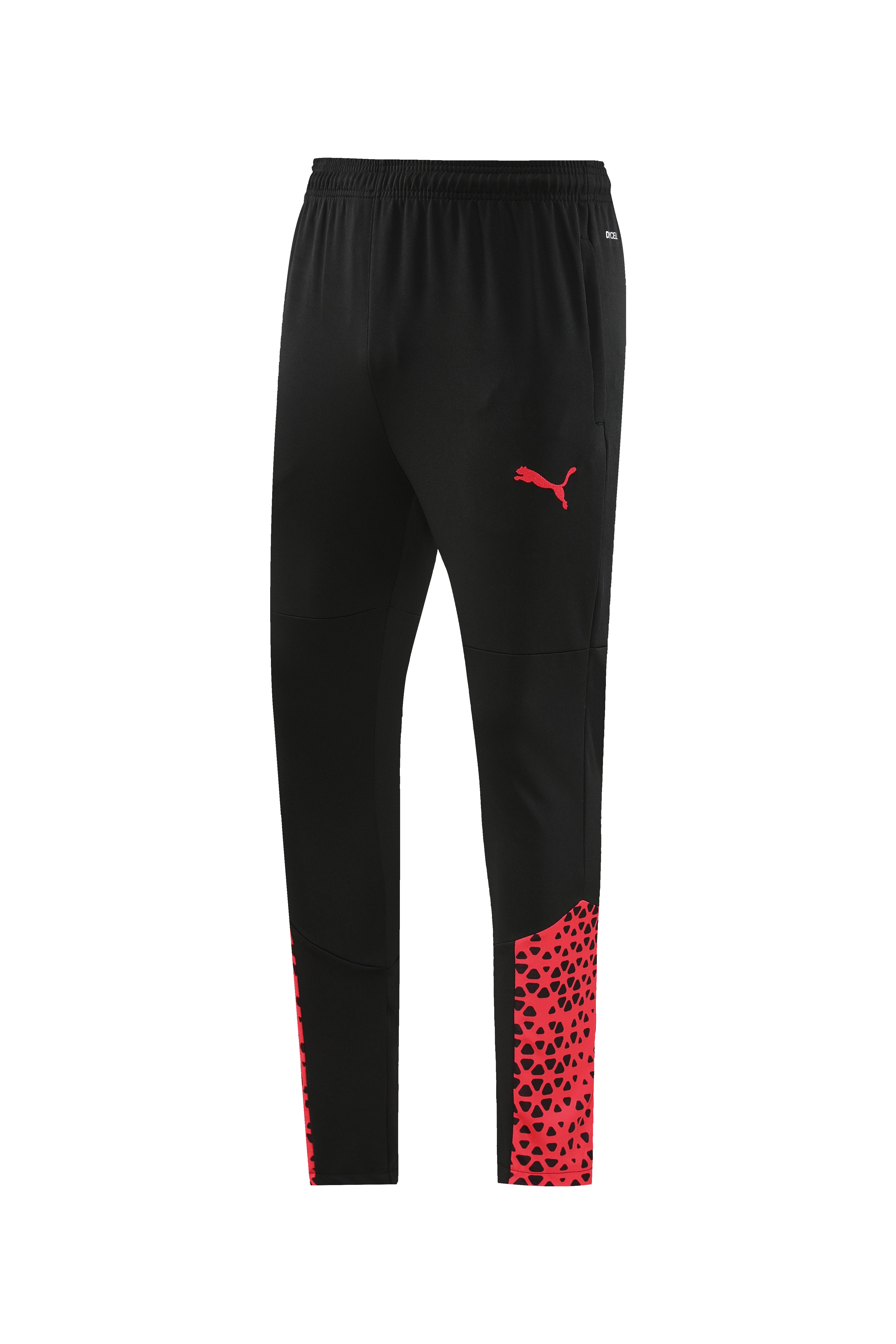 Puma Short Sleeve Training Jersey Set-PD02- Red/Black - Image 4