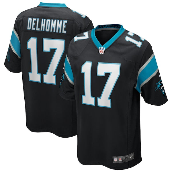 Jake Delhomme Carolina Panthers Nike Game Retired Player Jersey - Black/Light Blue - Image 4