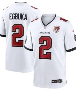 Emeka Egbuka  Tampa Bay Buccaneers Nike 50th Season Game Jersey -  White