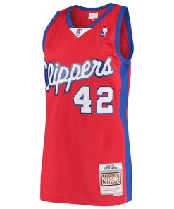 Alternative view of Elton Brand LA Clippers Hardwood Classics Swingman Jersey - Red