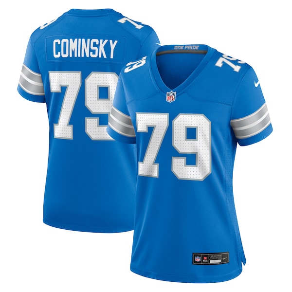 John Cominsky Detroit Lions Nike Women's Team Game Jersey - Blue