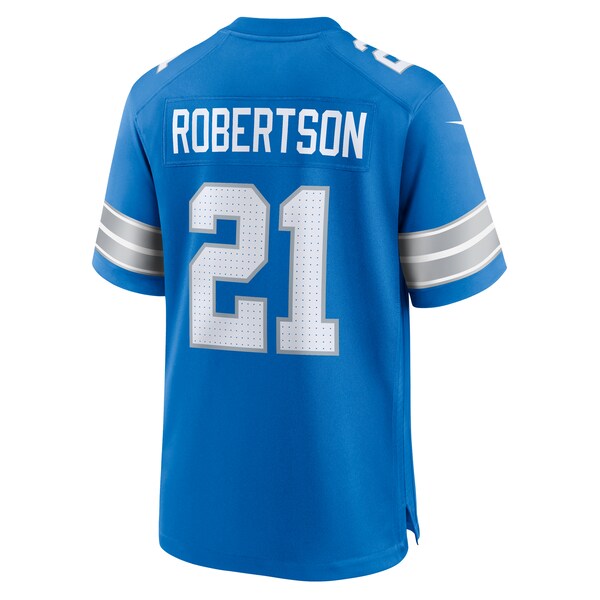 Amik Robertson Detroit Lions Nike Game Jersey - Blue - Image 3