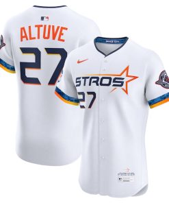 Jose Altuve Houston Astros Nike 2025 City Connect Elite Player Jersey - White