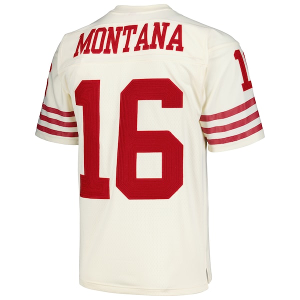 Joe Montana San Francisco 49ers Chainstitch Legacy Jersey - Cream - Image 3