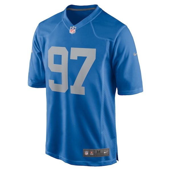 Aidan Hutchinson Detroit Lions Nike Player Game Jersey - Blue - Image 2