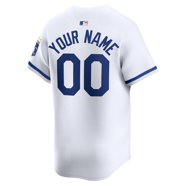 Kansas City Royals Nike Home Limited Custom Jersey - White - Image 2