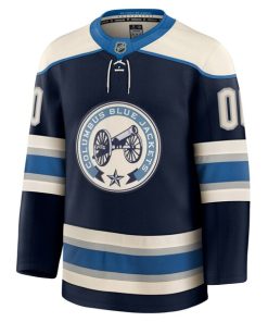 Alternative view of Columbus Blue Jackets  Alternate Premium Custom Jersey - Navy