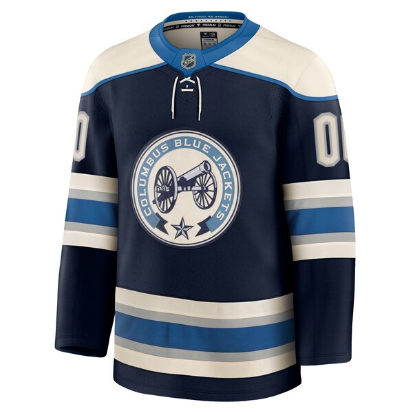 Columbus Blue Jackets Alternate Premium Custom Jersey - Navy - Image 2