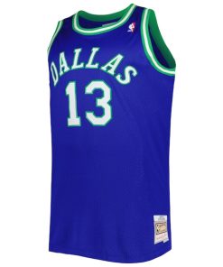Alternative view of Steve Nash Dallas Mavericks Big & Tall Hardwood Classics 1998/99 Swingman Jersey - Blue