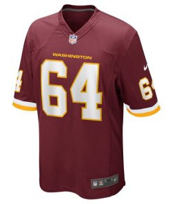 Alternative view of David Bada Washington Football Team Nike Game Player Jersey - Burgundy
