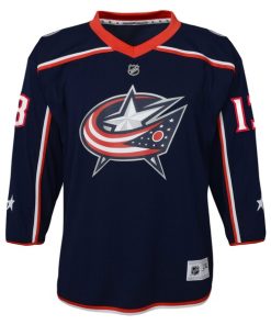 Alternative view of Johnny Gaudreau Columbus Blue Jackets Youth Replica Player Jersey - Navy