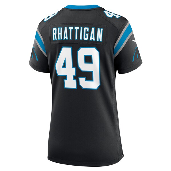 Jon Rhattigan Carolina Panthers Nike Women's Game Jersey - Black - Image 4