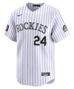 Alternative view of Ryan McMahon Colorado Rockies Nike 2024 MLB World Tour Mexico City Series Home Limited Player Jersey - White