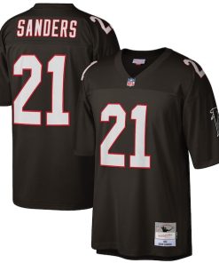 Deion Sanders Atlanta Falcons Big & Tall 1992 Retired Player Replica Jersey - Black
