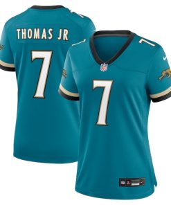 Brian Thomas Jr. Jacksonville Jaguars Nike Women's Prowler Throwback Game Jersey - Teal