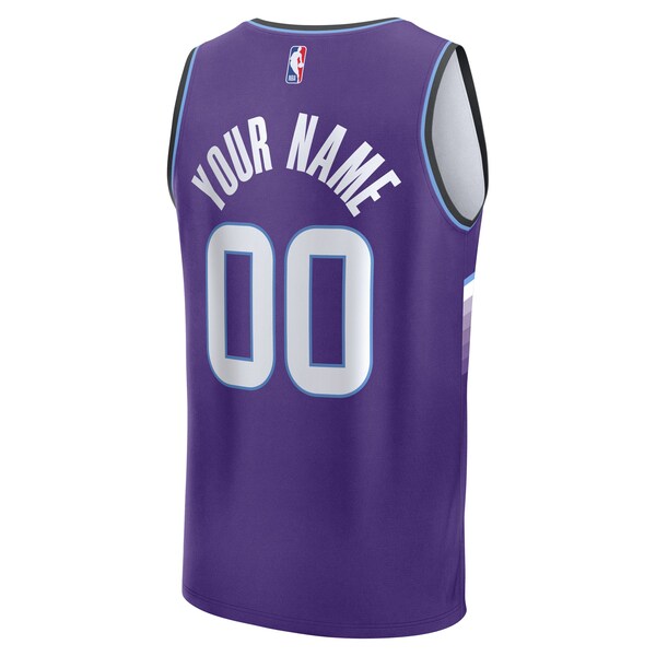 Utah Jazz Youth Fast Break Replica Custom Jersey - Icon Edition/White/Black - Image 4