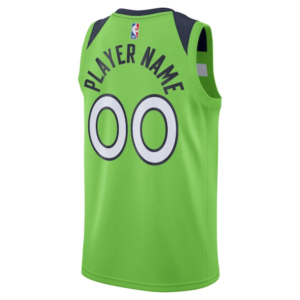 Minnesota Timberwolves Jordan Brand Swingman Custom Jersey - Statement Edition - Green - Image 3