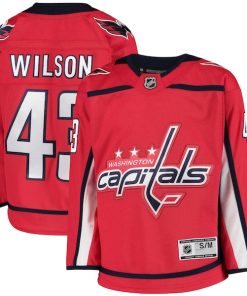 Tom Wilson Washington Capitals Youth Home Premier Player Jersey - Red