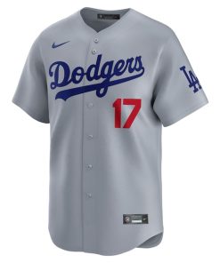 Alternative view of Shohei Ohtani Los Angeles Dodgers Nike Away Limited Player Jersey?¨C Gray