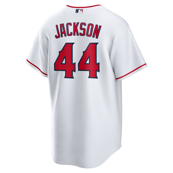 Reggie Jackson Los Angeles Angels Nike Home Retired Player Replica Jersey - White - Image 3