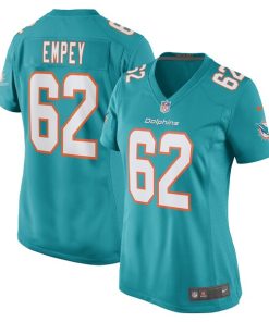 James Empey Miami Dolphins Nike Women's Game Player Jersey - Aqua
