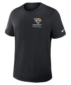 Alternative view of Jacksonville Jaguars Nike 2025 NFL Crucial Catch Tri-Blend Dri-FIT T-Shirt - Black