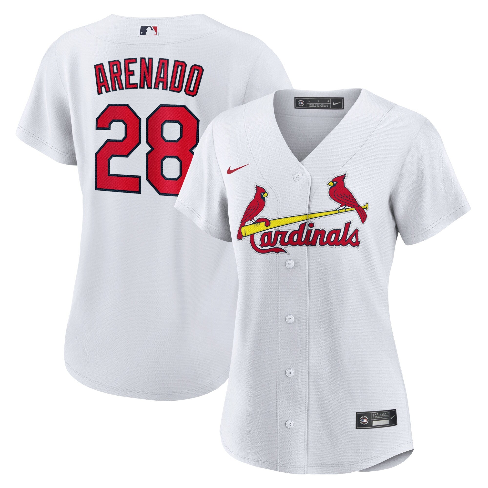 Nolan Arenado St. Louis Cardinals Nike Women's Alternate Replica Player Jersey - Red/Cream/White - Image 8