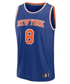 Alternative view of OG Anunoby New York Knicks  Youth Fast Break Replica Player Jersey - Blue - Icon Edition