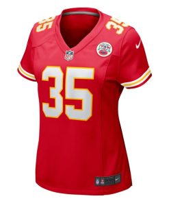 Alternative view of Jaylen Watson Kansas City Chiefs Nike Women's Game Player Jersey - Red