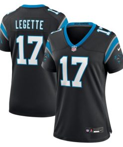 Alternative view of Xavier Legette Carolina Panthers Nike Women's Game Jersey -  Black/Blue