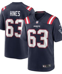 Chasen Hines New England Patriots Nike Game Player Jersey - Navy