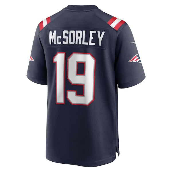 Trace McSorley New England Patriots Nike Game Player Jersey - Navy - Image 3