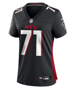 Alternative view of Elijah Wilkinson Atlanta Falcons Nike Women's Team Game Jersey -  Black