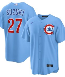 Seiya Suzuki Chicago Cubs Nike Alternate Replica Player Jersey - Light Blue