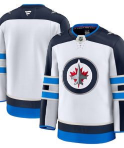 Alternative view of Winnipeg Jets  Away Premium Jersey - White/Navy