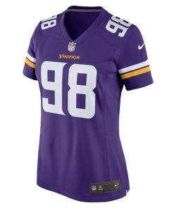 Alternative view of D.J. Wonnum Minnesota Vikings Nike Women's Team Game Jersey - Purple