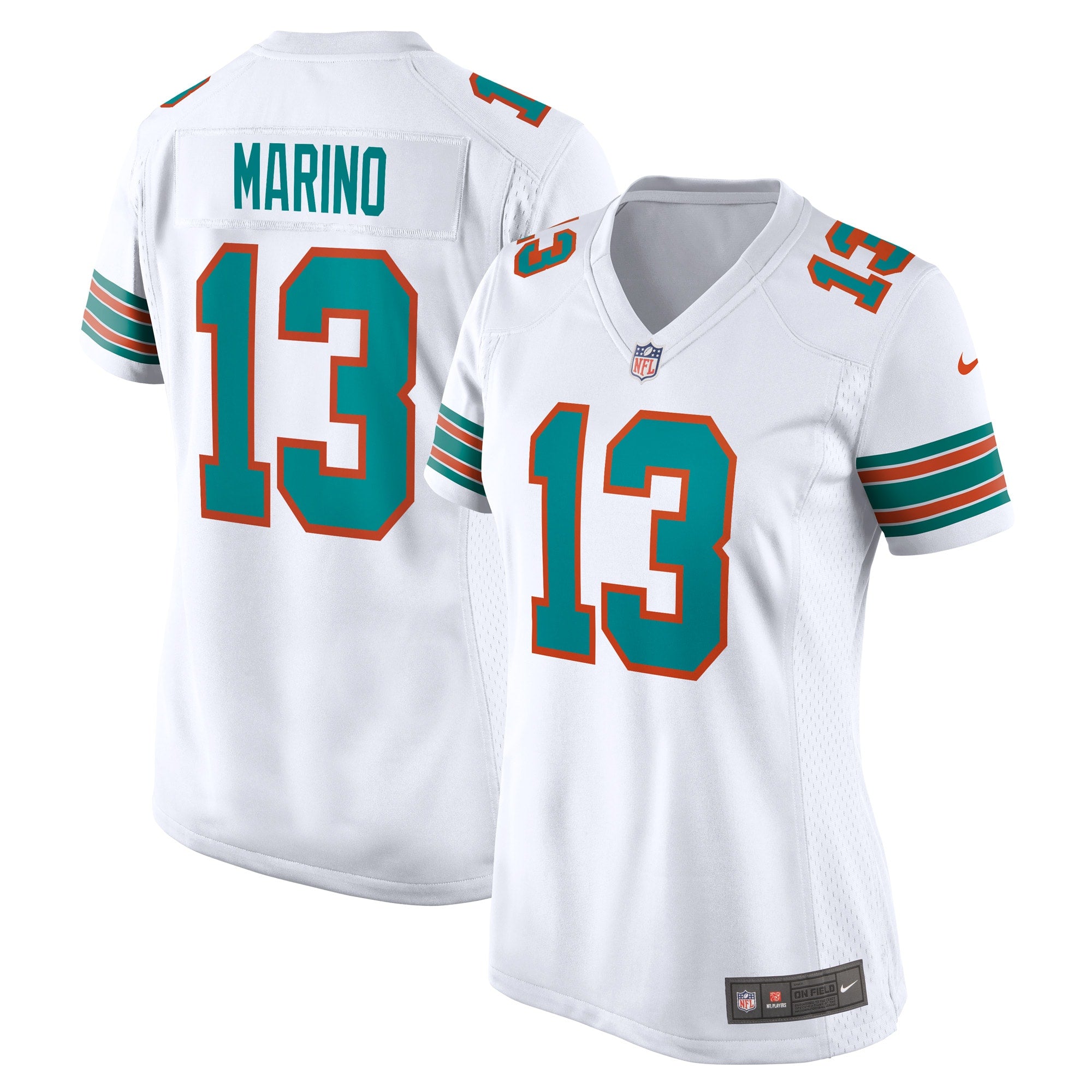 Dan Marino Miami Dolphins Nike Women's Game Retired Player Jersey - Aqua/White - Image 6