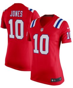 Mac Jones New England Patriots Nike Women's Game Jersey - Red