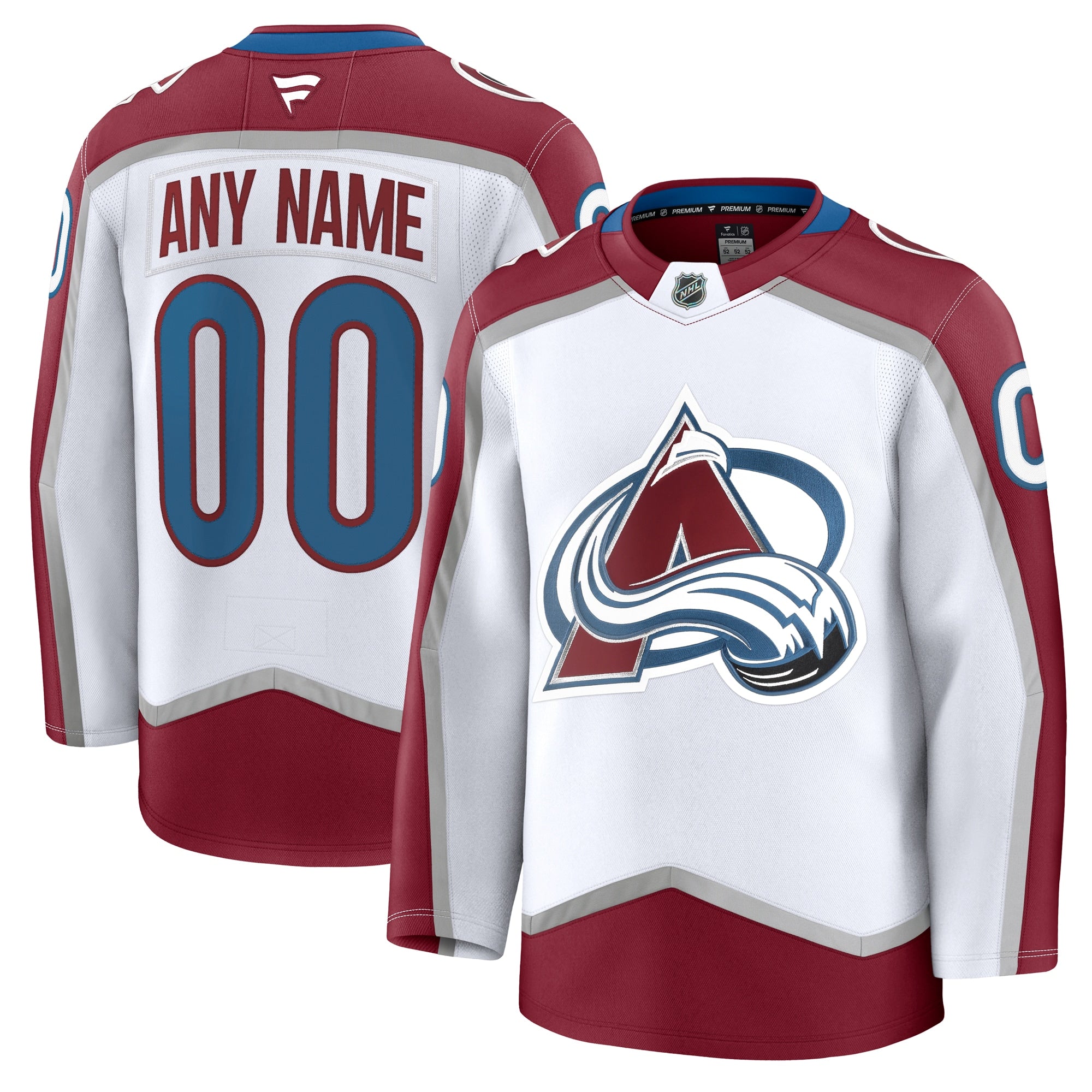 Colorado Avalanche Alternate Premium Custom Jersey - Navy/Burgundy/White - Image 11