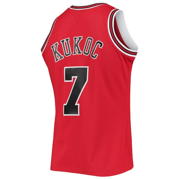 Toni Kukoc Chicago Bulls 1997/98 Hardwood Classics Swingman Jersey - Red - Image 3