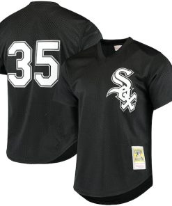 Frank Thomas Chicago White Sox Cooperstown Mesh Batting Practice Jersey - Black
