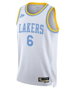 Alternative view of LeBron James Los Angeles Lakers Nike Swingman Jersey - Classic Edition - White