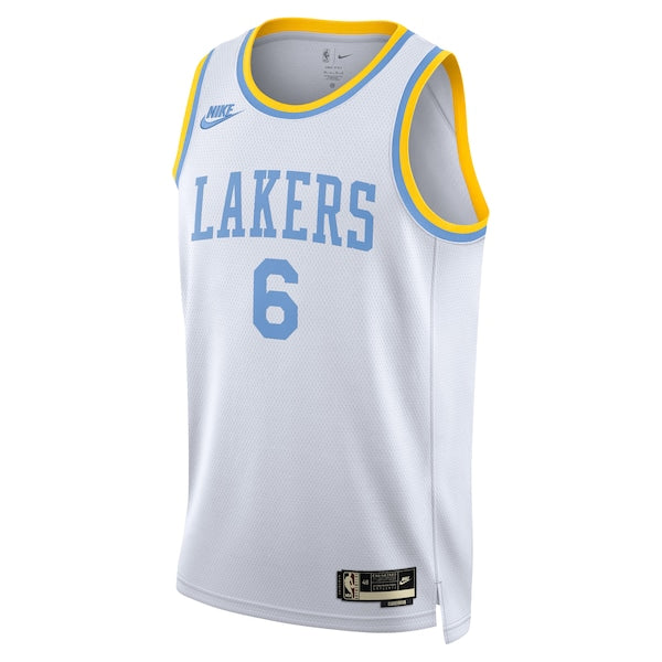 LeBron James Los Angeles Lakers Nike Swingman Jersey - Classic Edition - White - Image 2