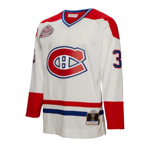 Patrick Roy Montreal Canadiens 1992/93 Blue Line Player Jersey - White - Image 2