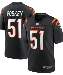Isaiah Foskey Cincinnati Bengals Nike Team Game Jersey -  Black
